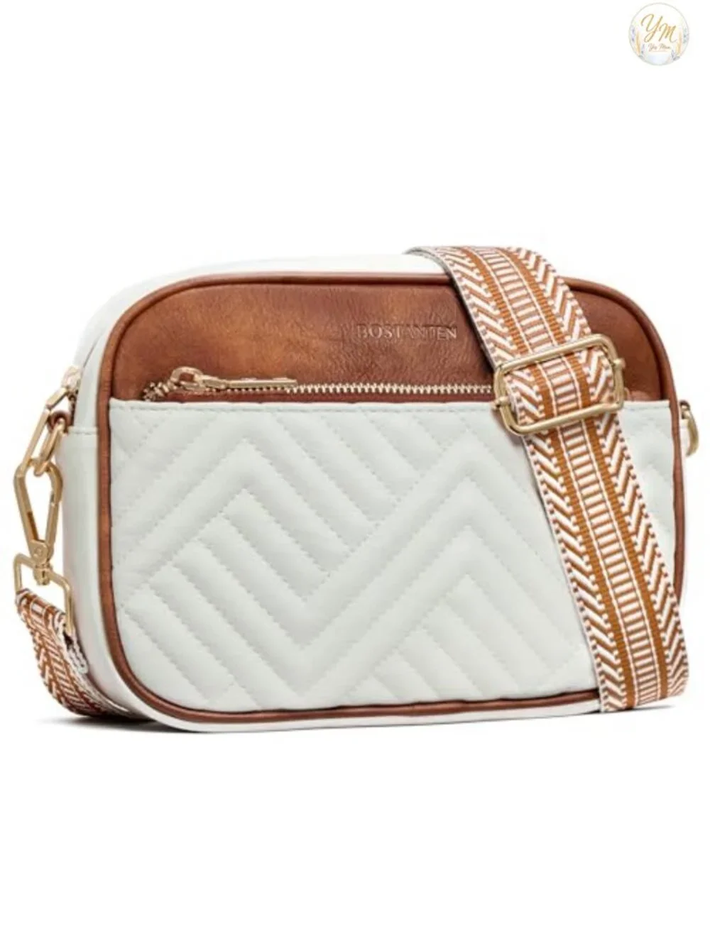 Quilted Vegan Leather Small Crossbody Bag Lightweight Handbag Purse
